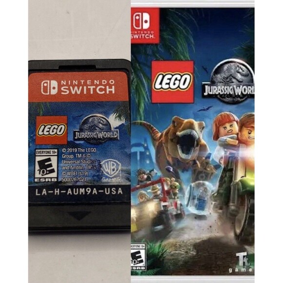 Lego Jurassic World Nintendo Switch Cartridge Only Tested Authentic - Picture 1 of 3